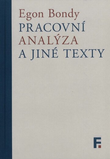 Obálka knihy Pracovní analýza a jiné texty