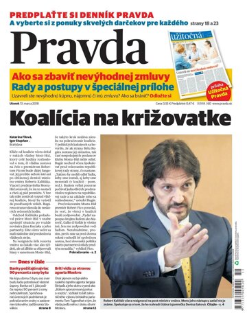 Obálka e-magazínu Pravda 13.3.2018