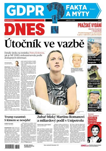 Obálka e-magazínu MF Dnes 25.5.2018