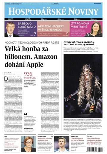 Obálka e-magazínu Hospodářské noviny 139 - 23.7.2018