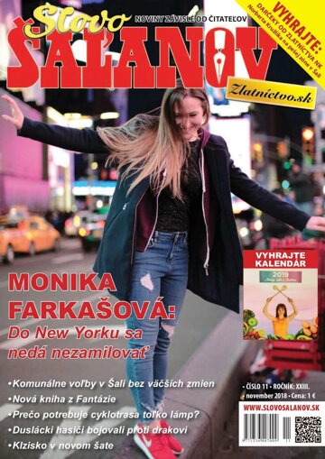 Obálka e-magazínu Slovo Šaľanov 11/2018