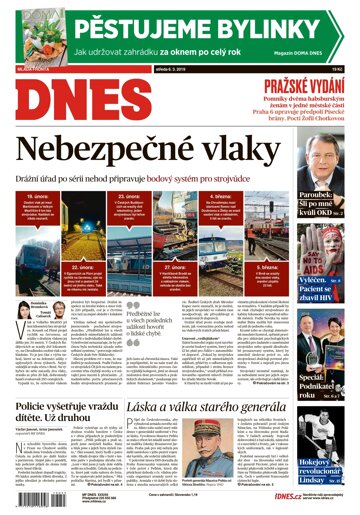 Obálka e-magazínu MF Dnes 6.3.2019