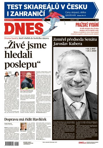 Obálka e-magazínu MF Dnes 21.1.2020