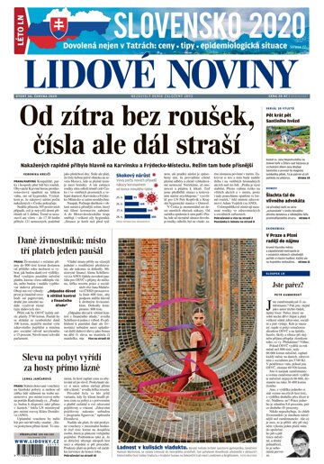 Obálka e-magazínu Lidové noviny 30.6.2020