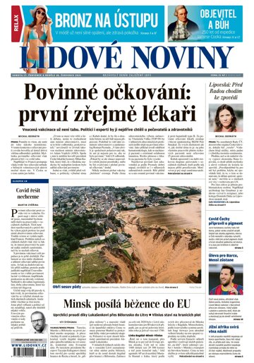 Obálka e-magazínu Lidové noviny 17.7.2021