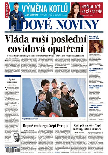 Obálka e-magazínu Lidové noviny 3.5.2022
