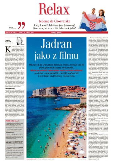 Obálka e-magazínu LN+ Čechy - 18.6.2022