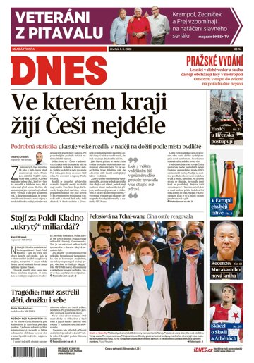 Obálka e-magazínu MF Dnes 4.8.2022