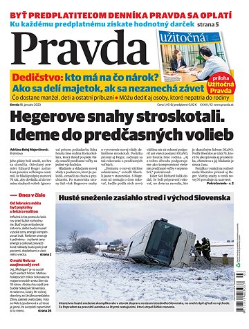 Obálka e-magazínu Pravda 18. 1. 2023