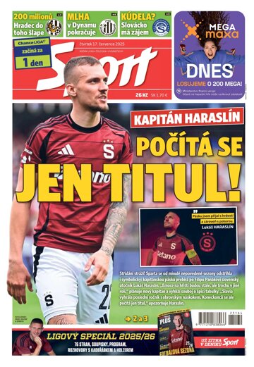 Obálka e-magazínu Sport 17.7.2025