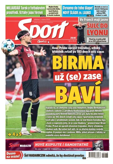 Obálka e-magazínu Sport 2.8.2025