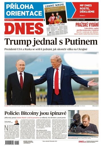 Obálka e-magazínu MF Dnes 16.8.2025