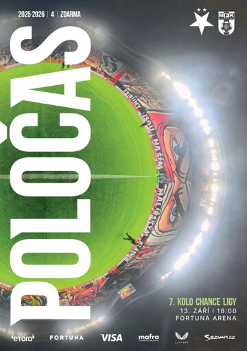 Obálka e-magazínu Poločas 26/2025č.4 Slavia – Karviná