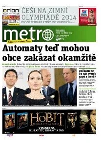 Obálka e-magazínu deník METRO 12.4.2013