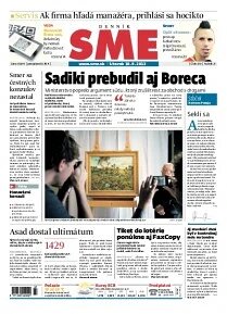 Obálka e-magazínu SME 10.9.2013