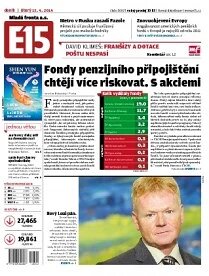 Obálka e-magazínu E15 15.4.2014