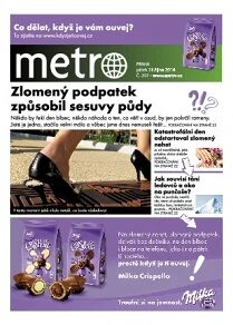 Obálka e-magazínu deník METRO 31.10.2014