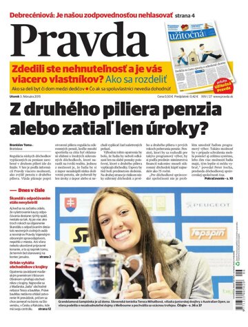 Obálka e-magazínu Pravda 3. 2. 2015