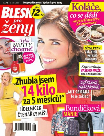 Obálka e-magazínu Blesk pro ženy 13.4.2015