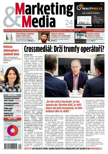 Obálka e-magazínu Marketing & Media 24 - 8.6.2015