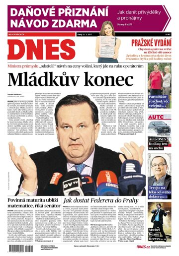 Obálka e-magazínu MF Dnes 21.2.2017