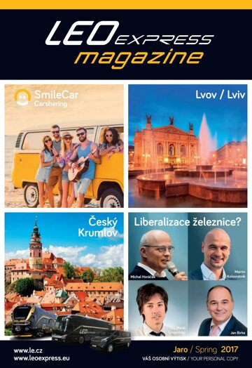 Obálka e-magazínu LEO Express 1/2017