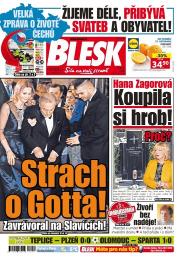 Obálka e-magazínu Blesk 27.11.2017