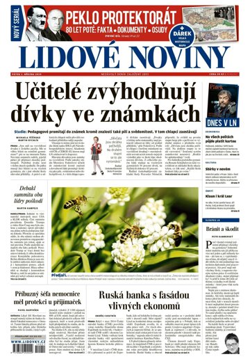 Obálka e-magazínu Lidové noviny 1.3.2019