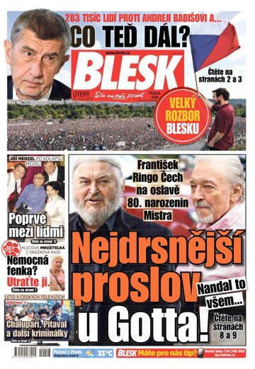 Obálka e-magazínu Blesk 25.6.2019