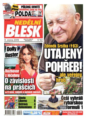 Obálka e-magazínu Nedělní Blesk 11.8.2019