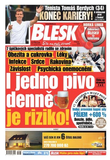 Obálka e-magazínu Blesk 13.11.2019