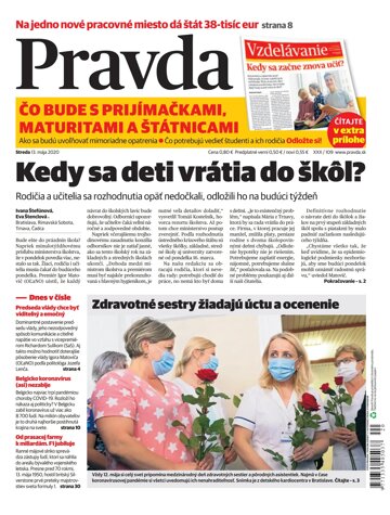 Obálka e-magazínu Pravda 13. 5. 2020