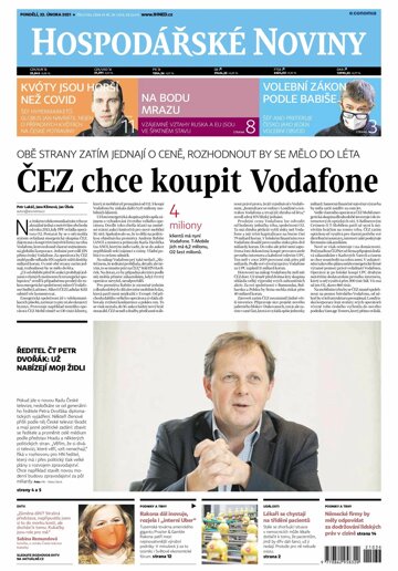 Obálka e-magazínu Hospodářské noviny 036 - 22.2.2021
