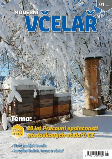 Obálka e-magazínu Moderní Včelař 1/2021