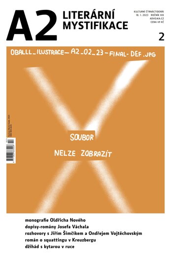 Obálka e-magazínu A2 kulturní čtrnáctideník 2/2023