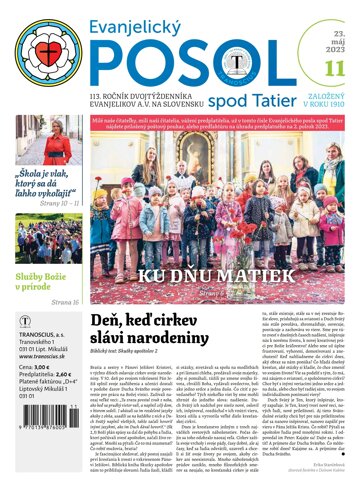 Obálka e-magazínu Evanjelický posol spod Tatier 11/2023