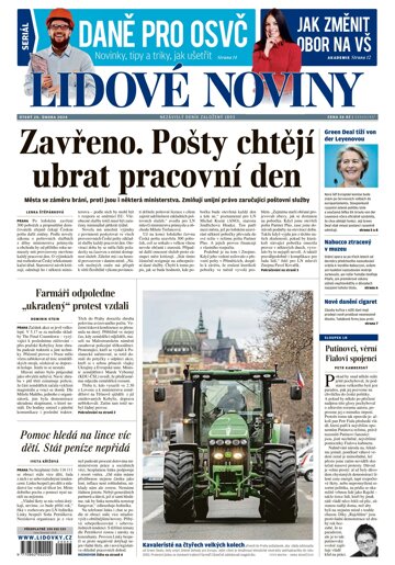 Obálka e-magazínu Lidové noviny 20.2.2024