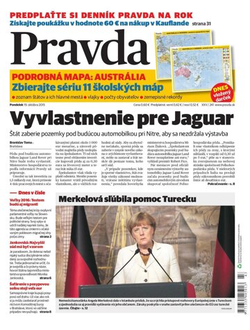 Obálka e-magazínu Pravda 19.10.2015