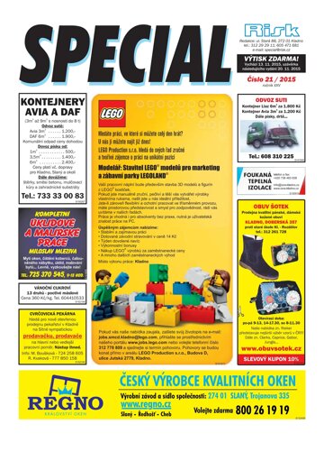 Obálka e-magazínu Special 21/2015