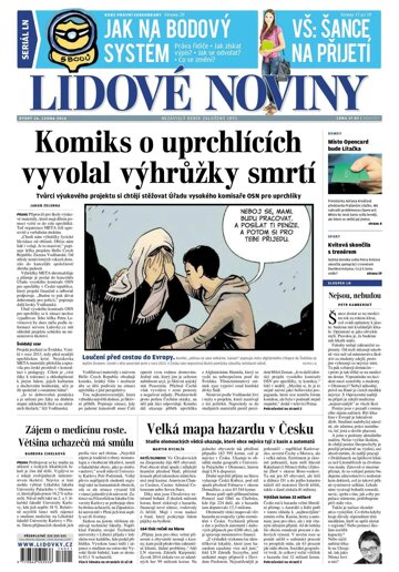 Obálka e-magazínu Lidové noviny 26.1.2016