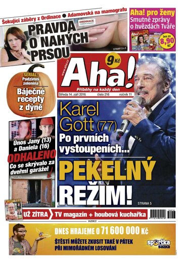 Obálka e-magazínu AHA! 14.9.2016
