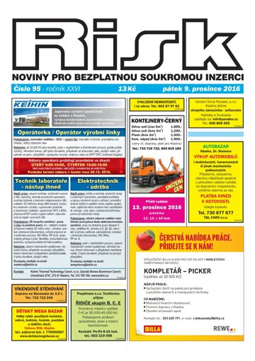 Obálka e-magazínu Risk 95/2016