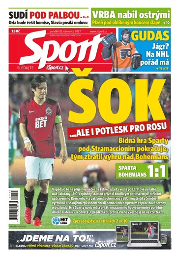 Obálka e-magazínu Sport 31.7.2017