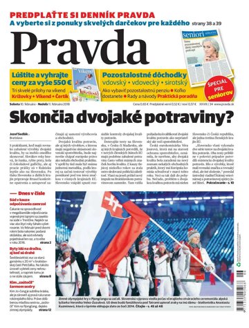 Obálka e-magazínu Pravda 10. 2. 2018