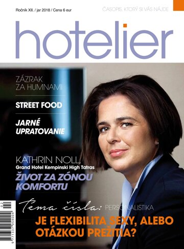 Obálka e-magazínu Hotelier jar 2018