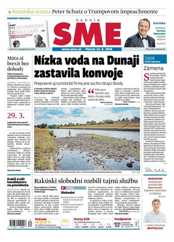 Obálka e-magazínu SME 24.8.2018