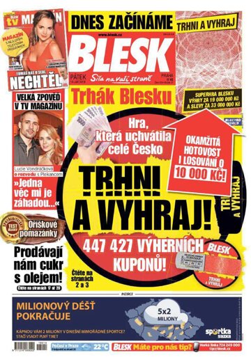 Obálka e-magazínu Blesk 14.9.2018