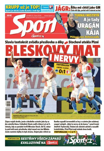 Obálka e-magazínu Sport 22.10.2018