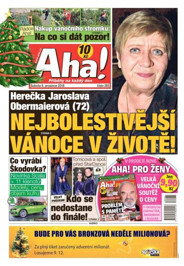 Obálka e-magazínu AHA! 8.12.2018