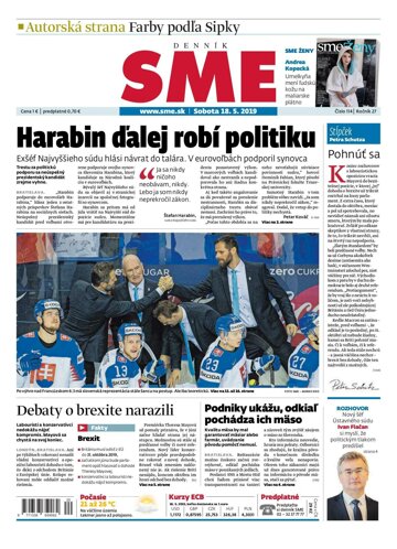 Obálka e-magazínu SME 18.5.2019